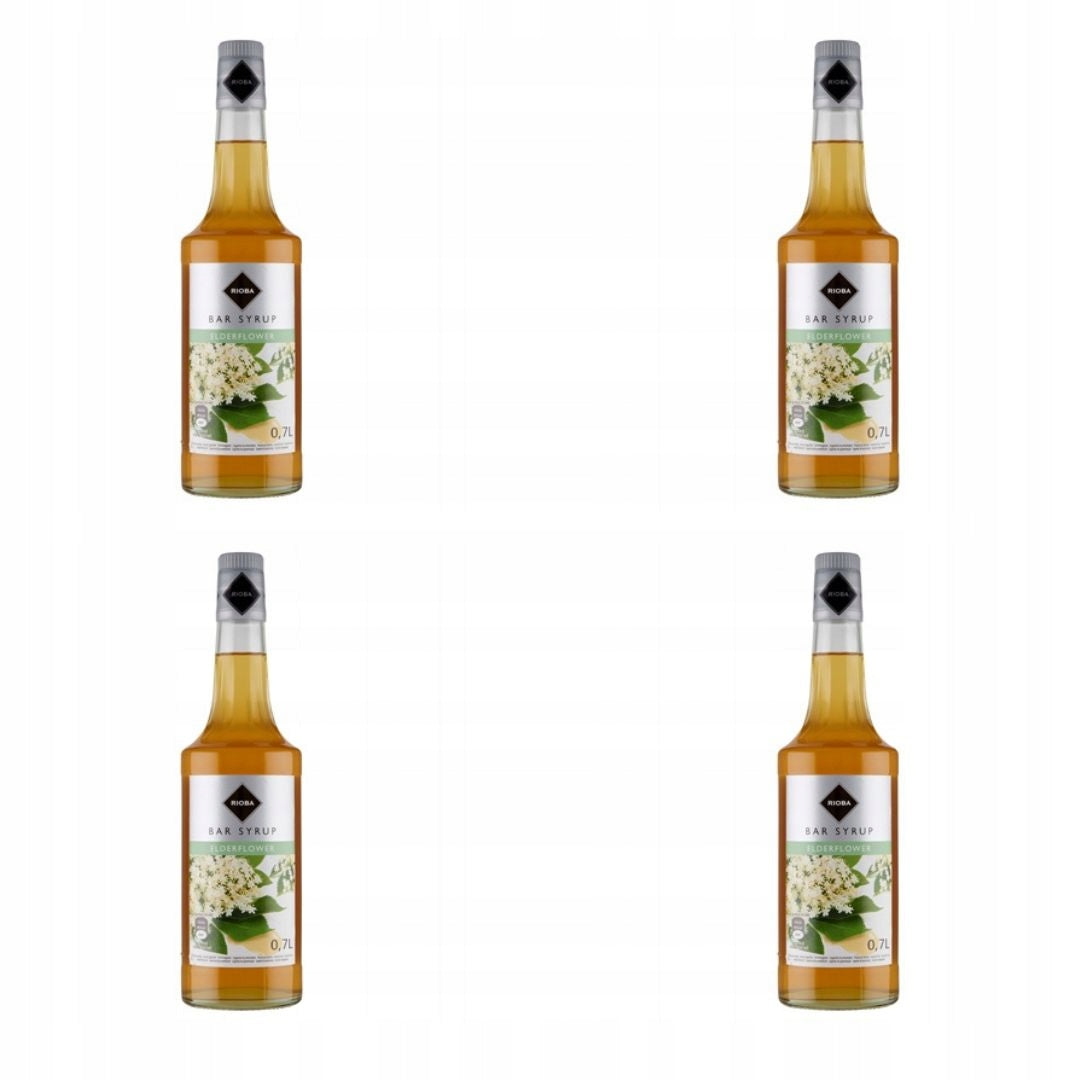 Syrop barmański z kwiatu czarnego bzu 4 x 700 ml Rioba