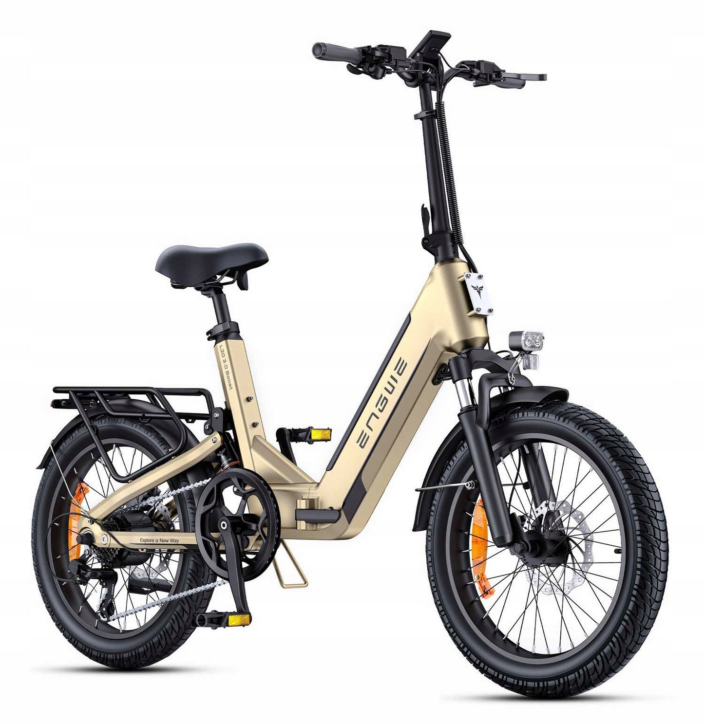 Engwe Rower składany L20 3.0 Boost Gold 250W