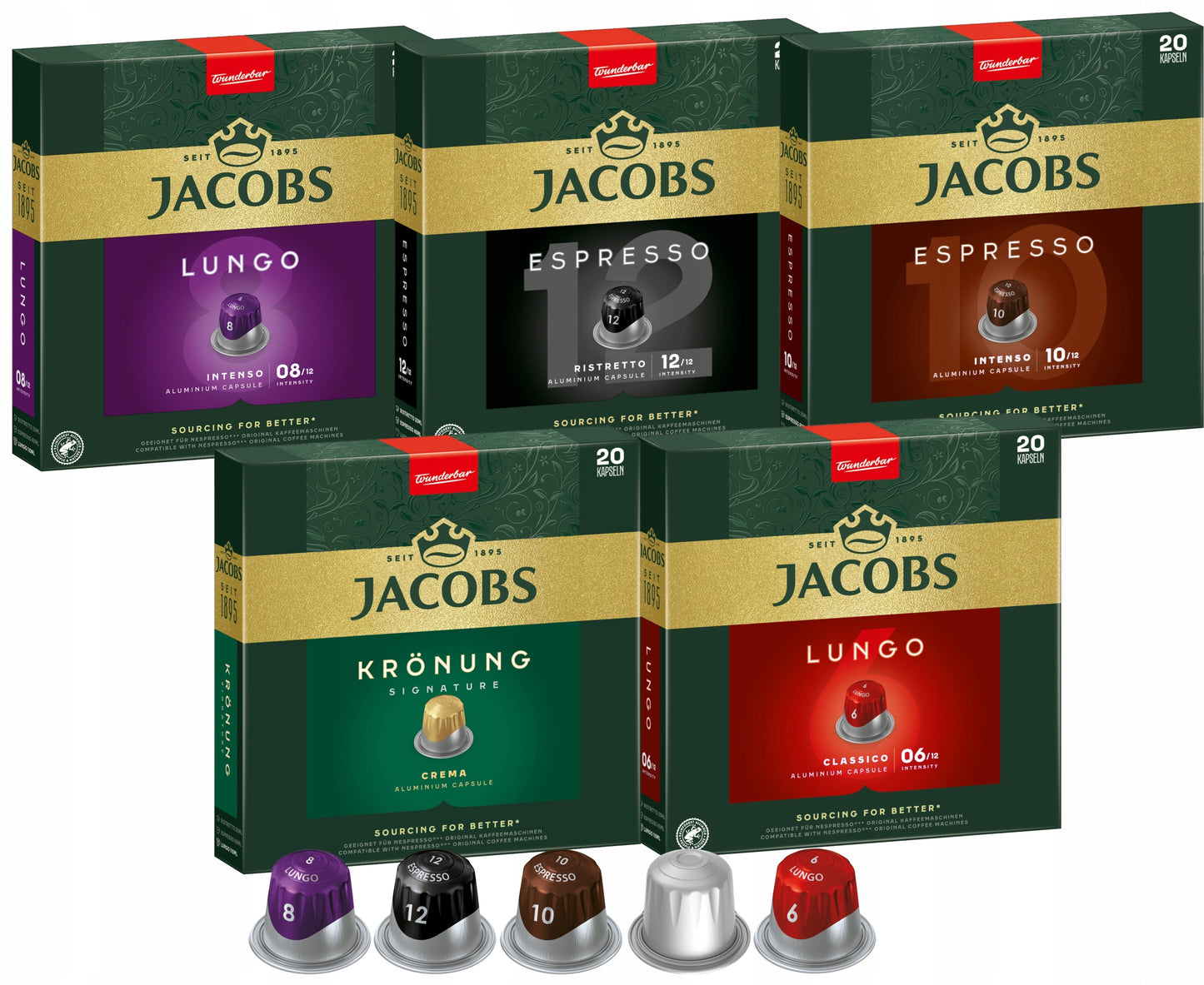 Zestaw Jacobs D.egberts Kawa Nespresso 10x10