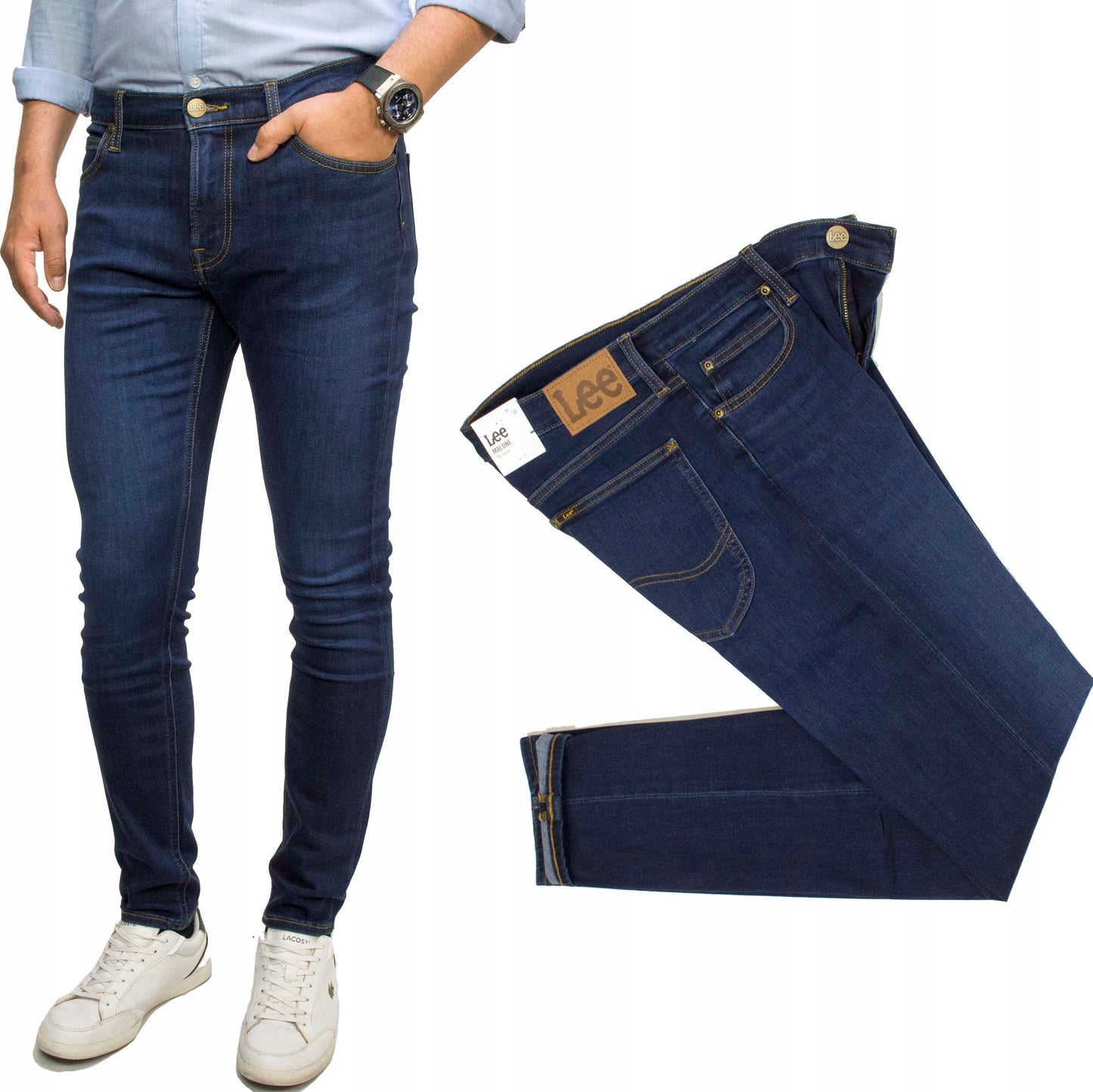 Lee Malone Clipper męskie spodnie jeansy rurki W33 L34