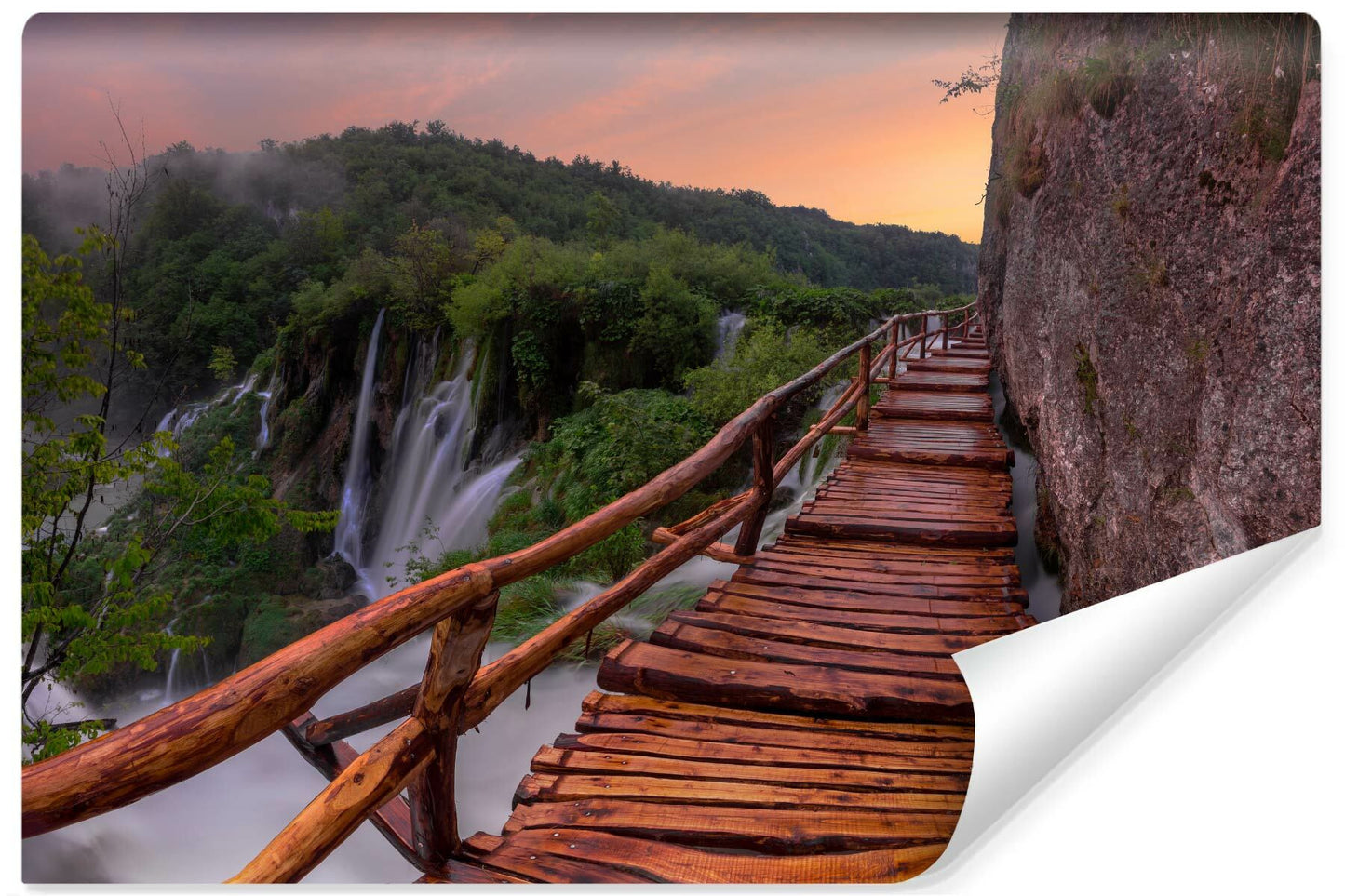 Fototapeta Widok Na Chorwackie Wodospady 3D 520x318cm