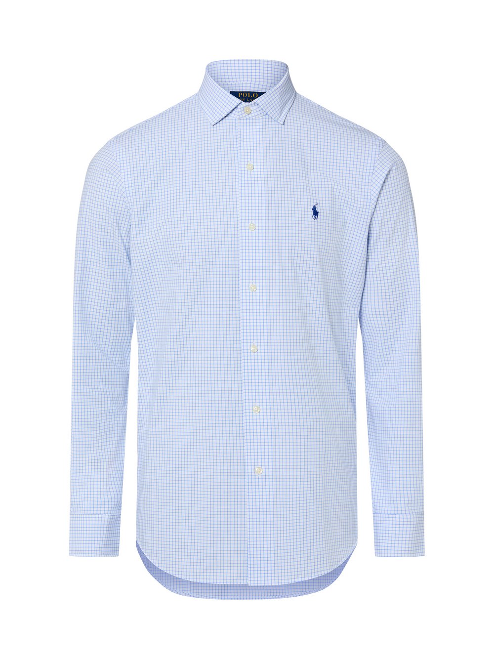Polo Ralph Lauren Męska koszula biznesowa Mężczyźni Modern Fit Bawełna niebieski w kratkę, S