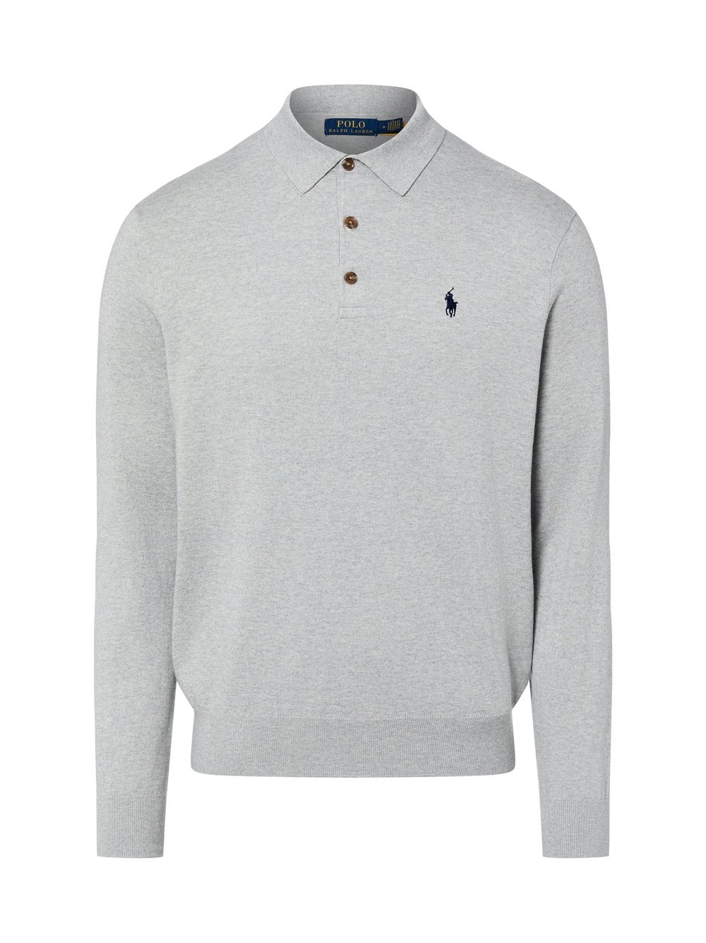 Polo Ralph Lauren Męska koszulka polo Mężczyźni Bawełna szary marmurkowy, XL