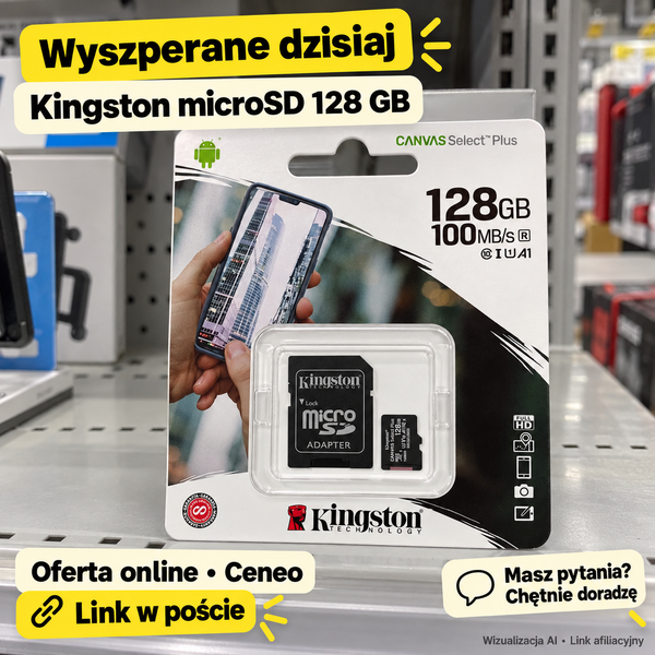 Kingston Canvas Select Plus microSD 128 GB — Ceneo