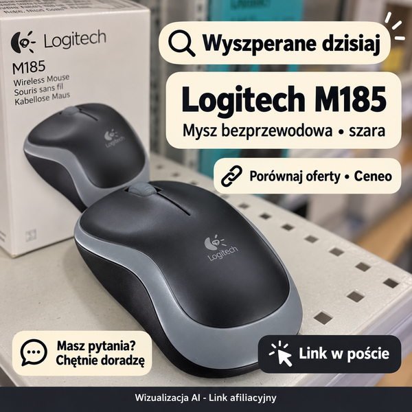 Logitech M185 szara — Ceneo