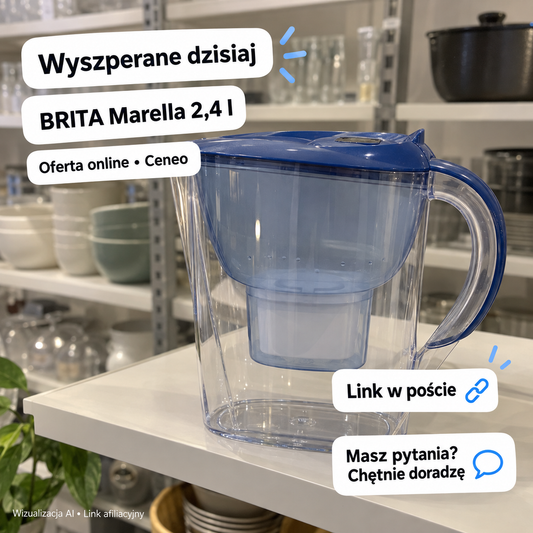 BRITA Marella 2,4 l — Ceneo. Wizualizacja AI • Link afiliacyjny.