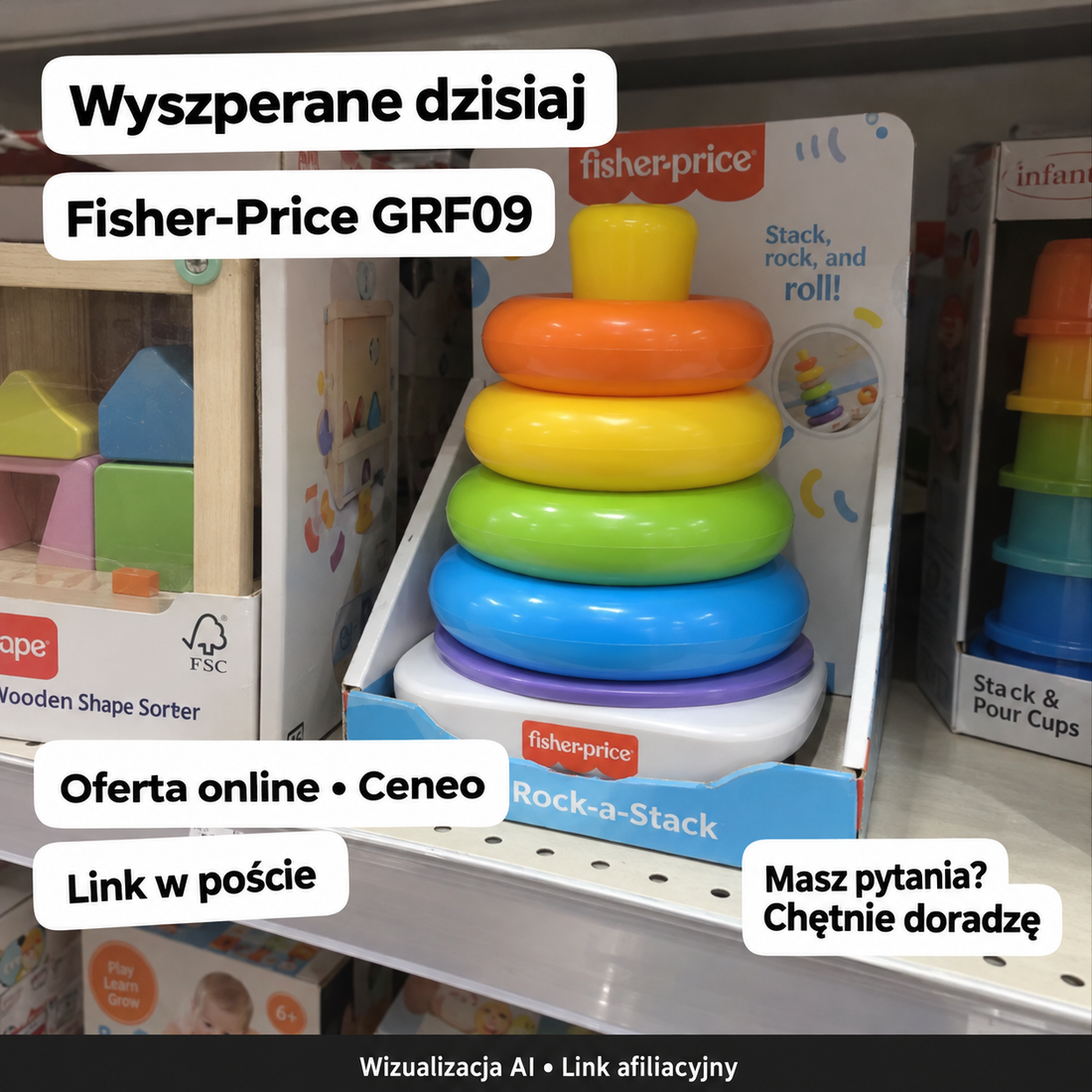 Piramidka Fisher-Price GRF09 — Ceneo