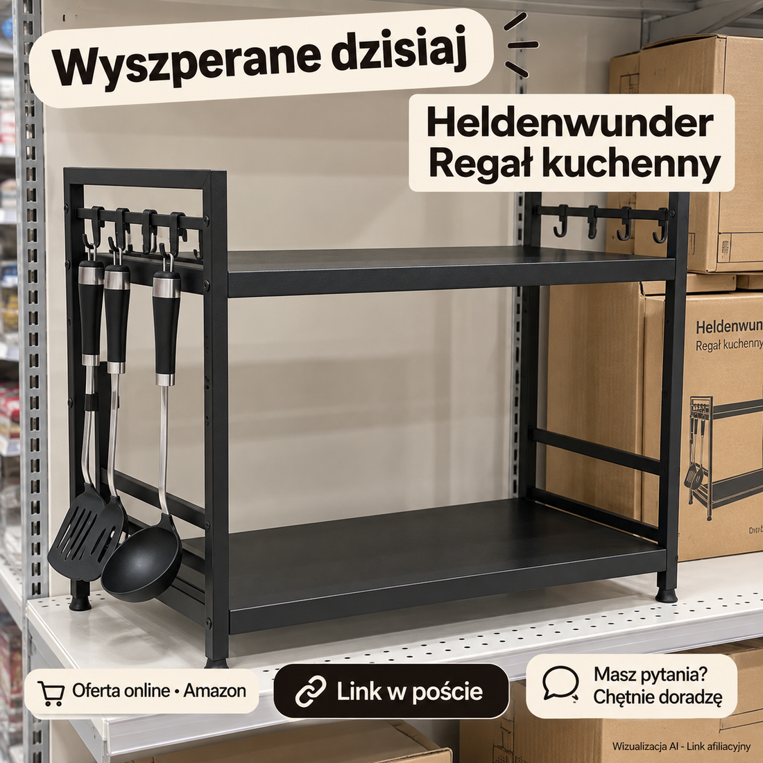 Heldenwunder regał kuchenny — Amazon