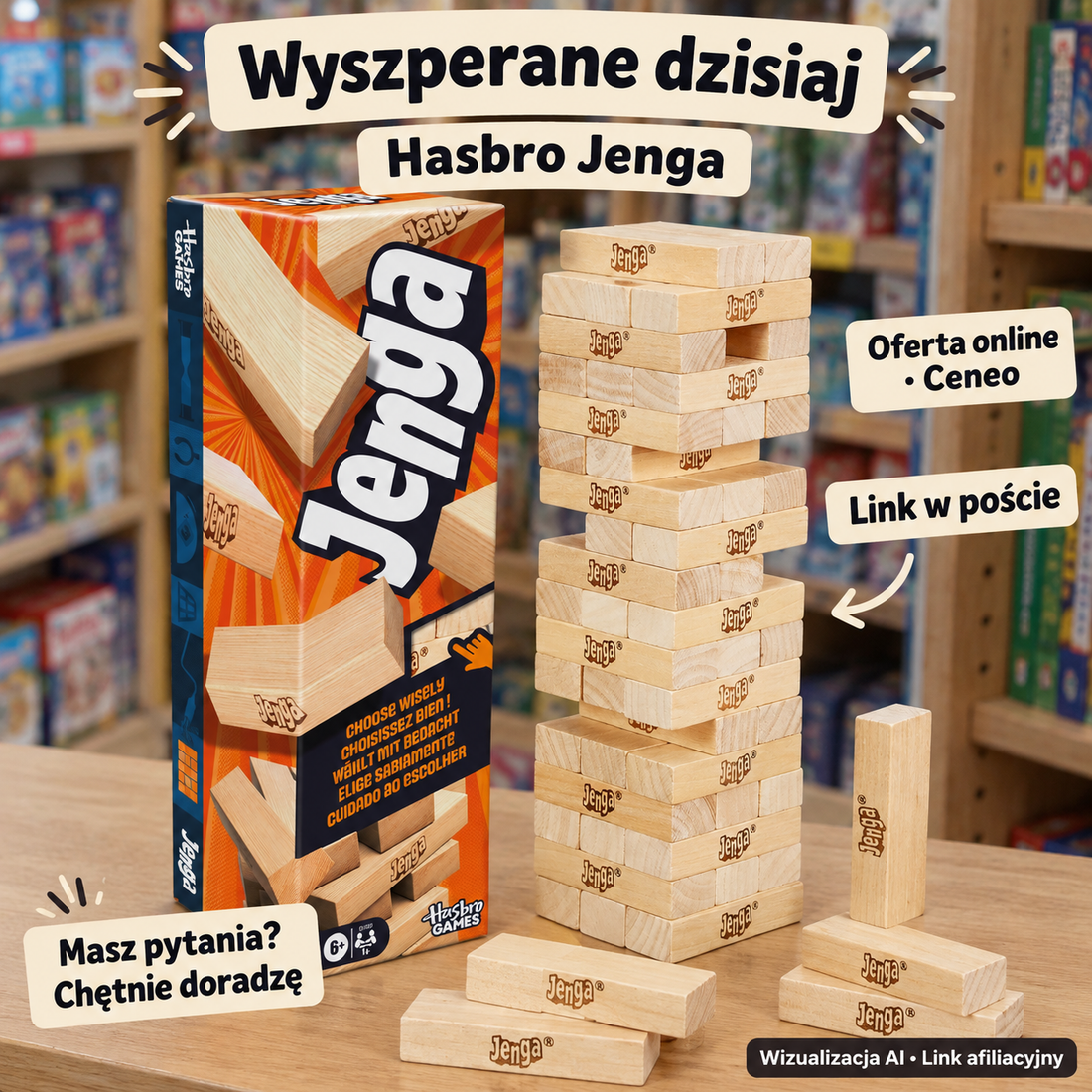 Hasbro Jenga G1499 — Ceneo