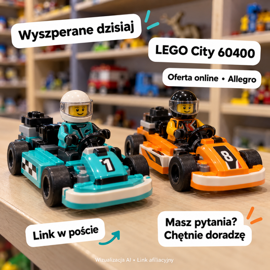 LEGO City 60400 — Allegro. Wizualizacja AI • Link afiliacyjny.