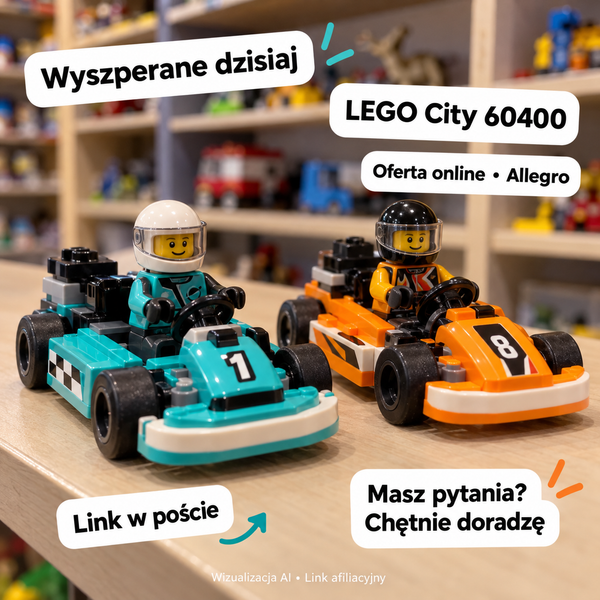 LEGO City 60400 — Allegro. Wizualizacja AI • Link afiliacyjny.