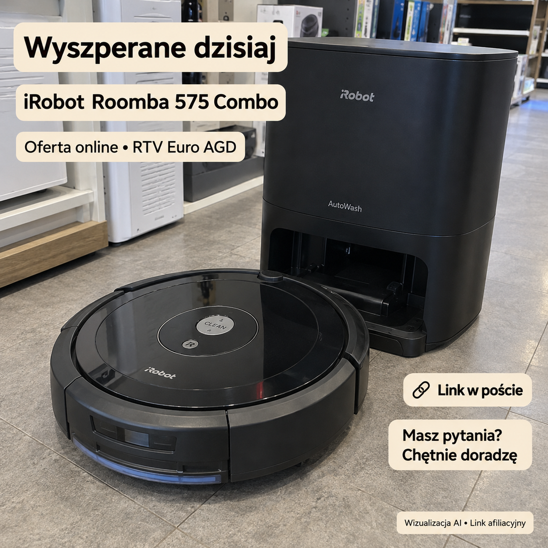 iRobot Roomba 575 Combo — RTV Euro AGD