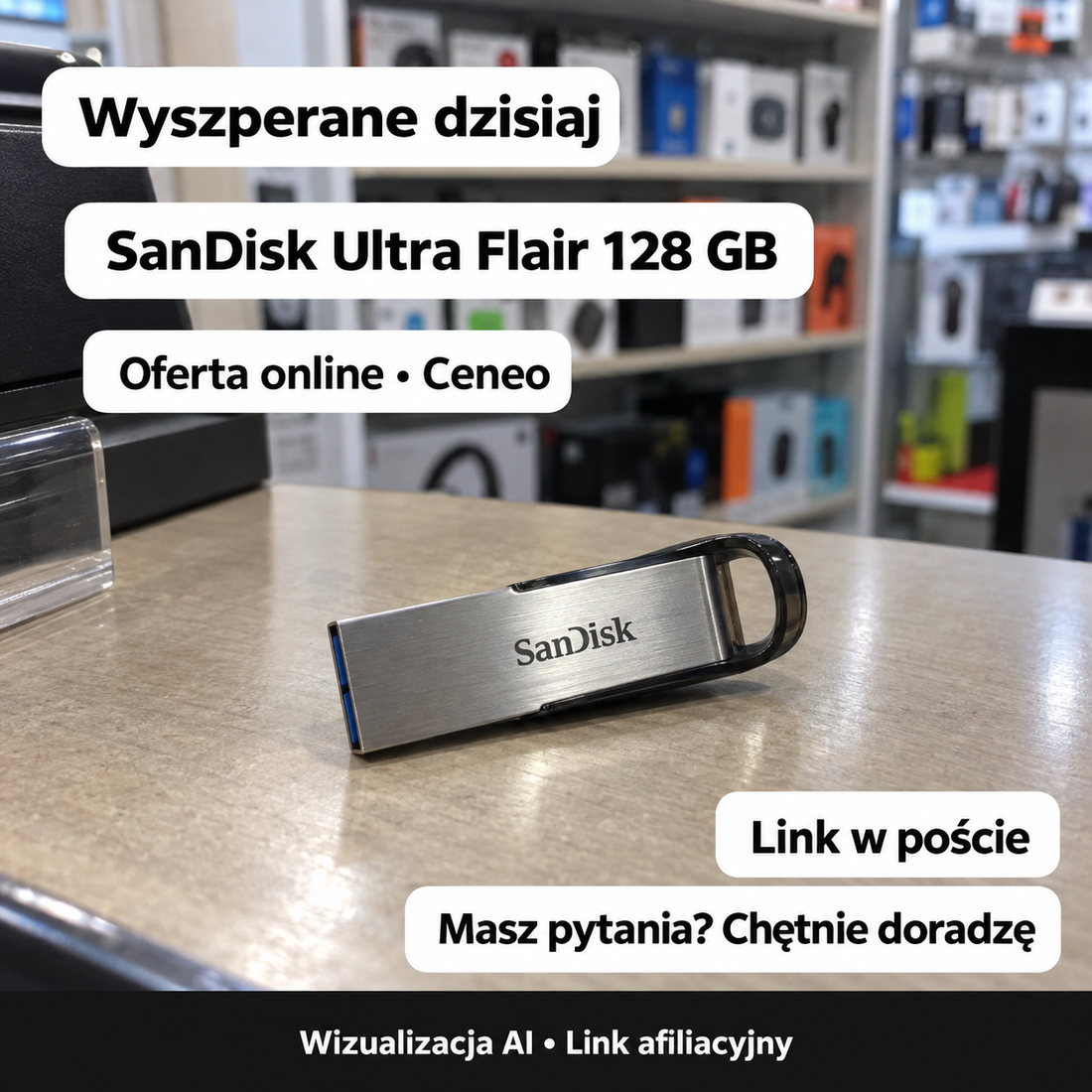 SanDisk Ultra Flair 128 GB — Ceneo