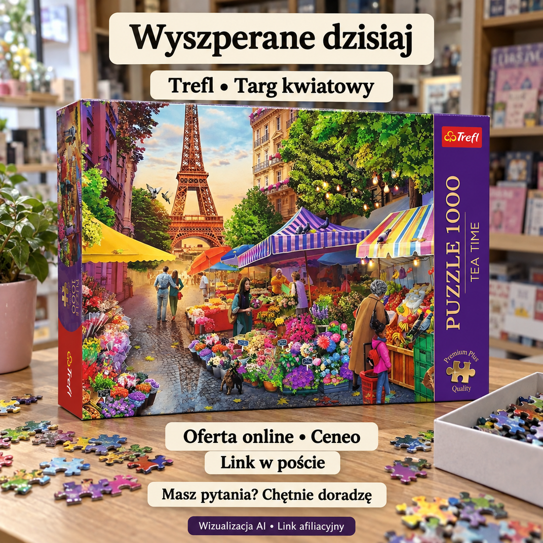 Trefl 10799 Targ kwiatowy, Paryż — Ceneo