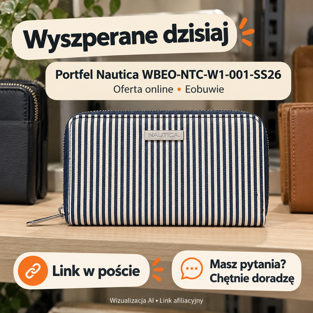 Portfel Nautica WBEO-NTC-W1-001-SS26 — Eobuwie
