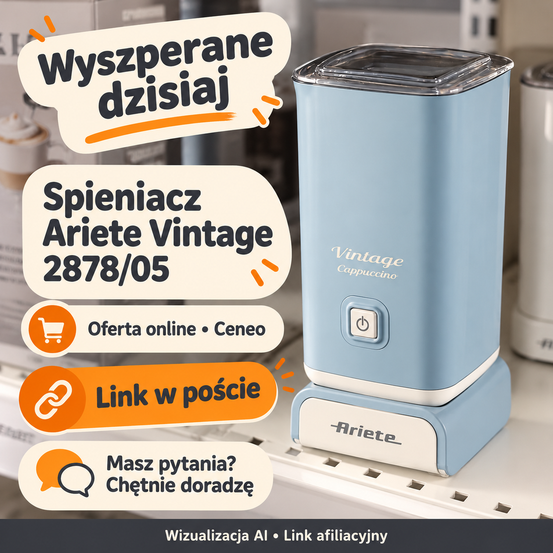 Spieniacz Ariete Vintage 2878/05 — Ceneo
