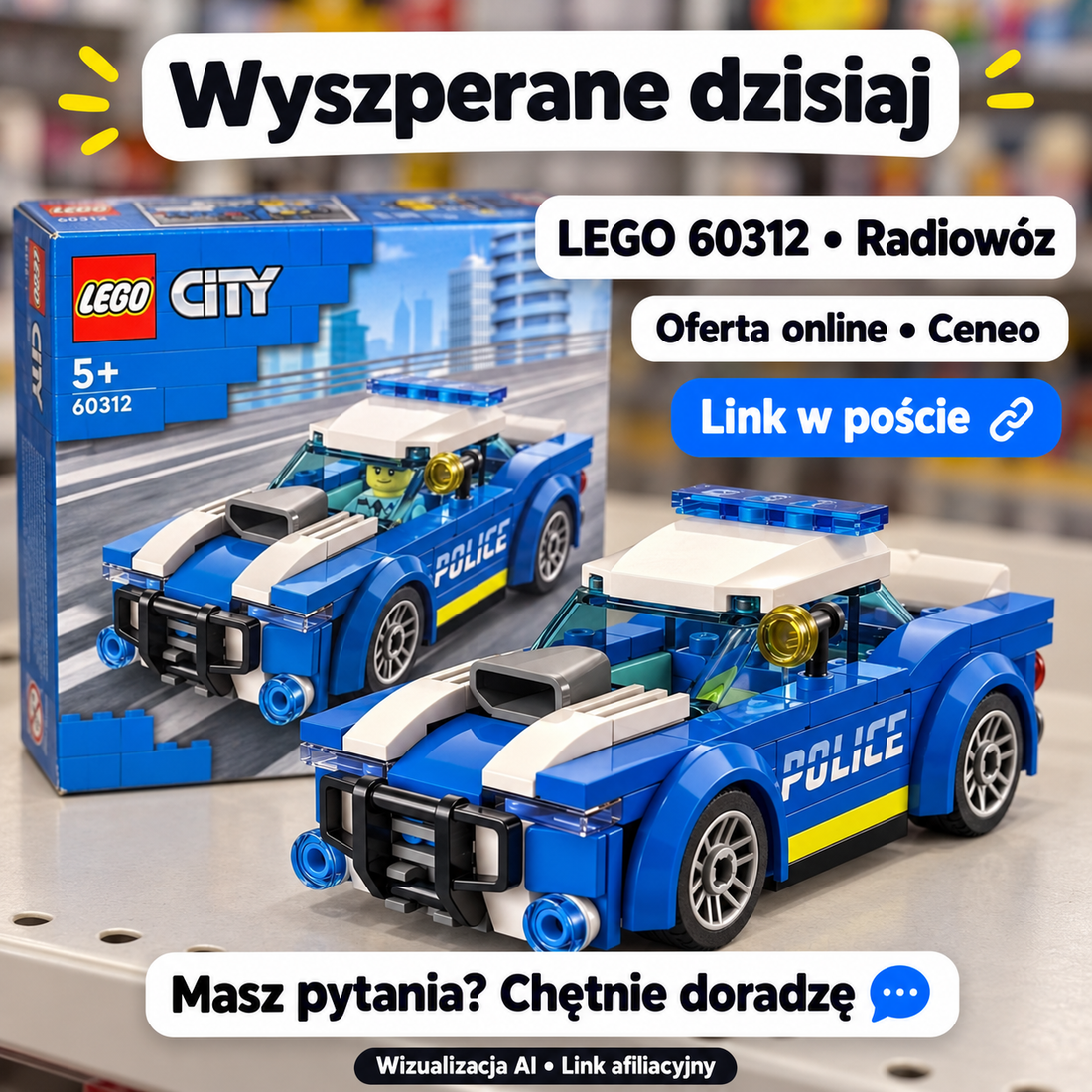 LEGO City 60312 Radiowóz — Ceneo