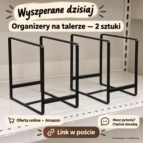 Organizery na talerze — 2 sztuki — Amazon