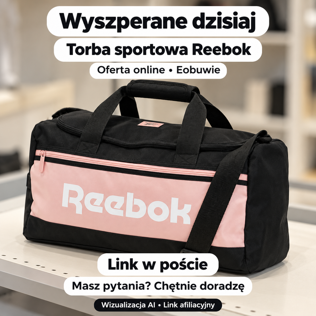 Torba sportowa Reebok CWBEO-RBK-P-005-08 — Eobuwie