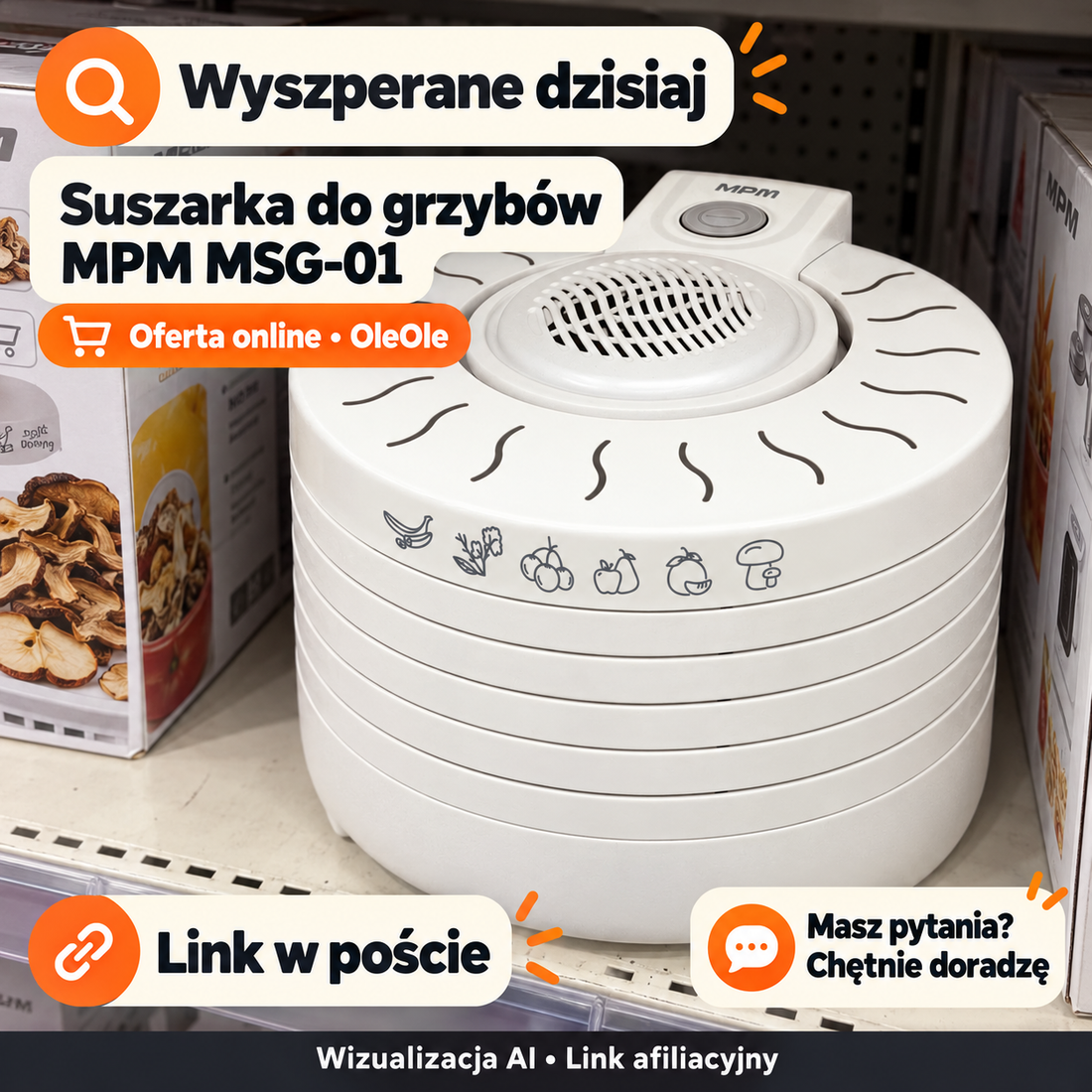 Suszarka do grzybów MPM MSG-01 — OleOle