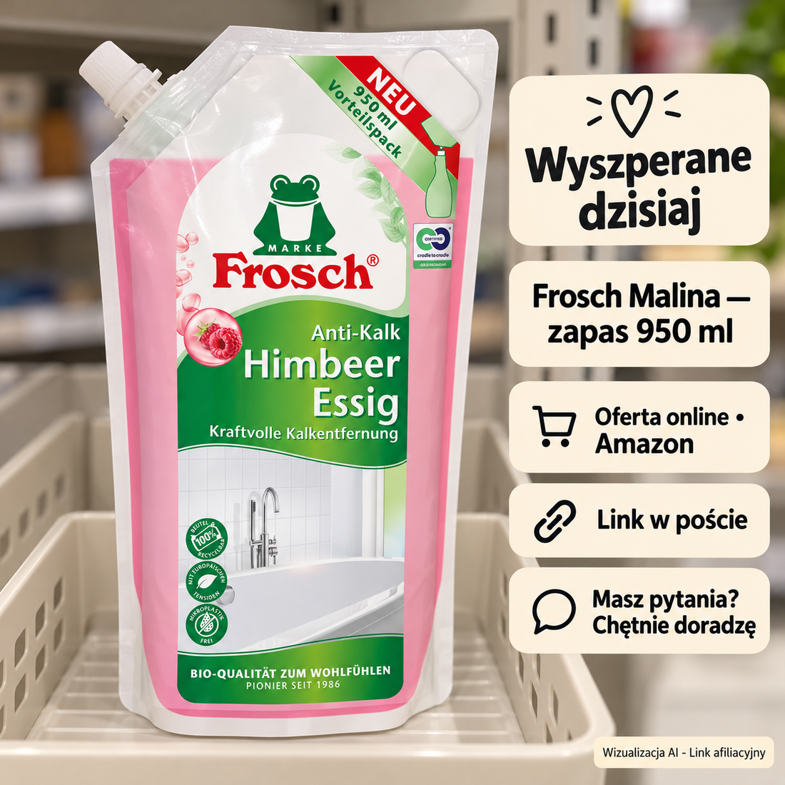 Frosch Malina — zapas 950 ml — Amazon