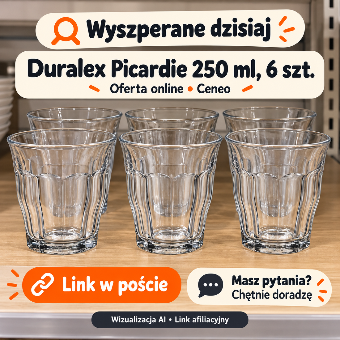 Duralex Picardie 250 ml, 6 szt. — Ceneo