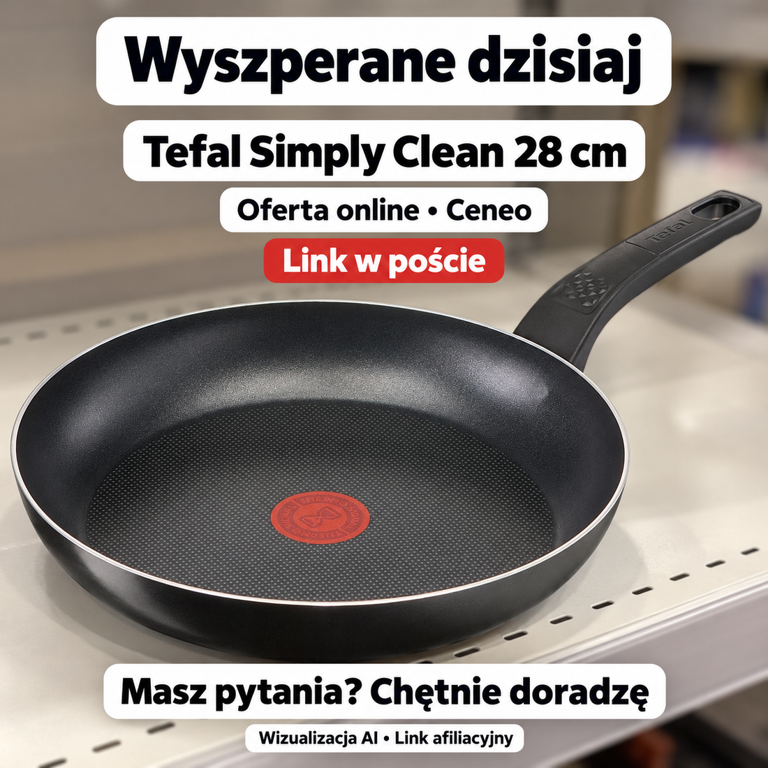 Tefal Simply Clean B5670653 28 cm — Ceneo