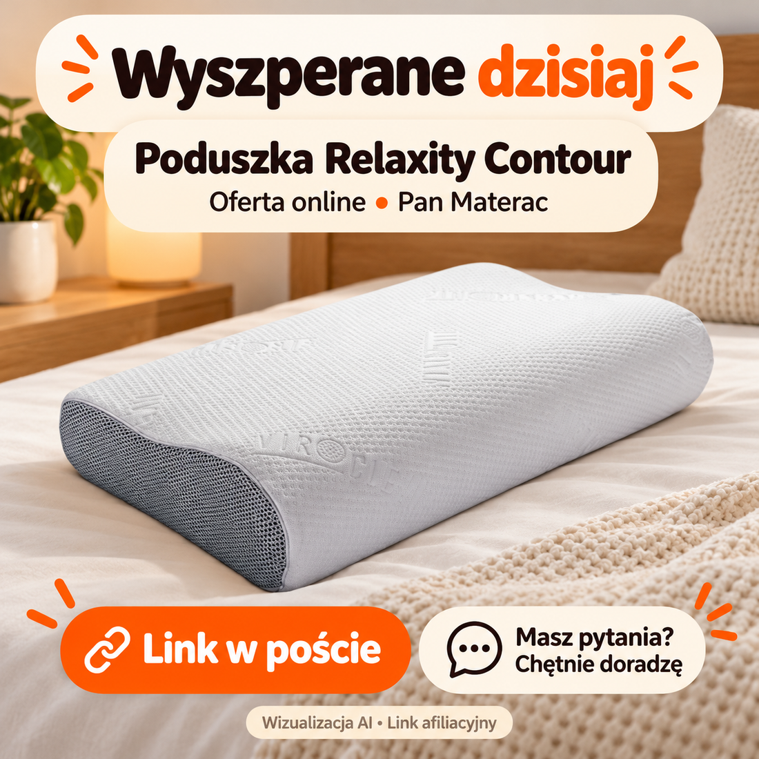 Poduszka Relaxity Contour — Pan Materac
