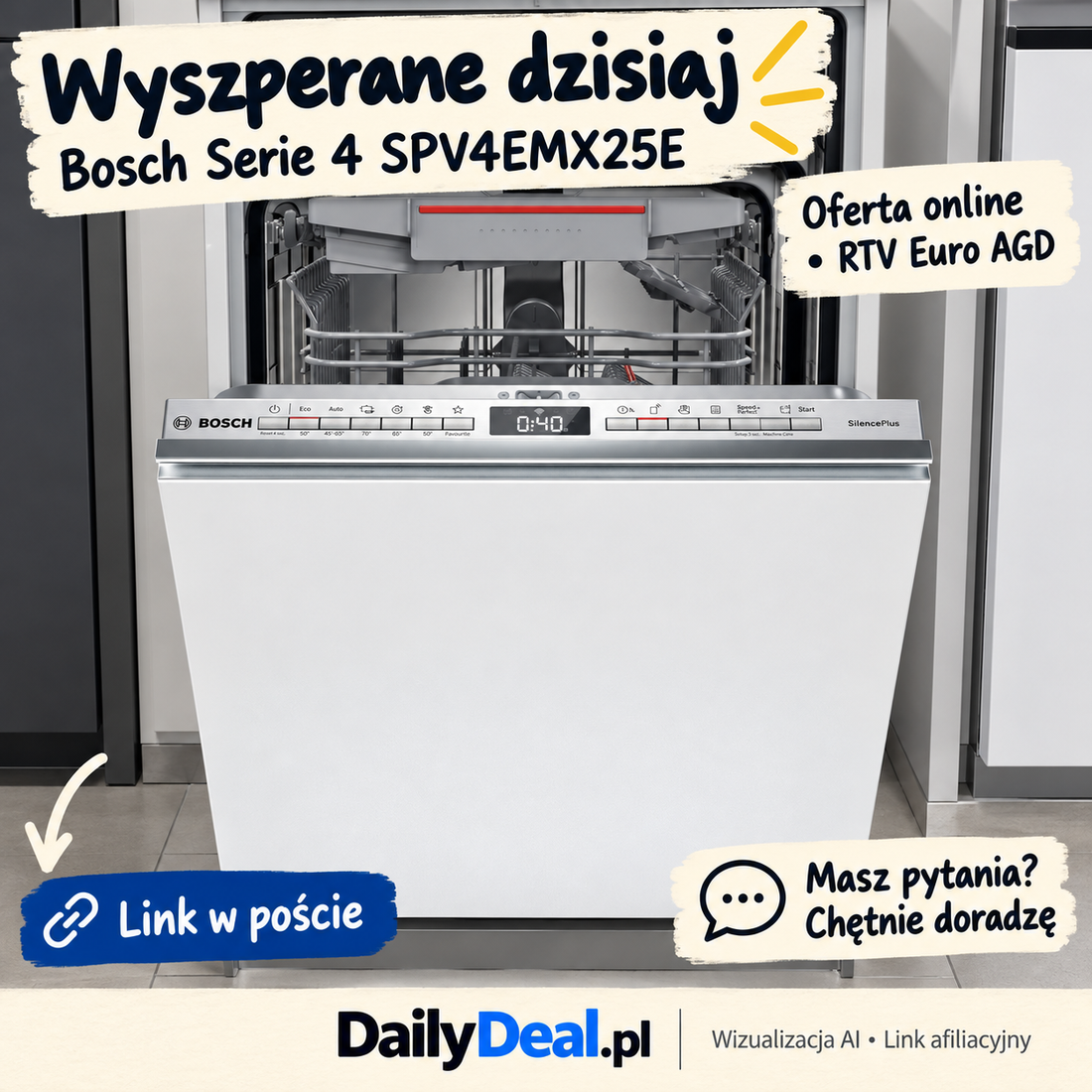 Bosch Serie 4 SPV4EMX25E — RTV Euro AGD
