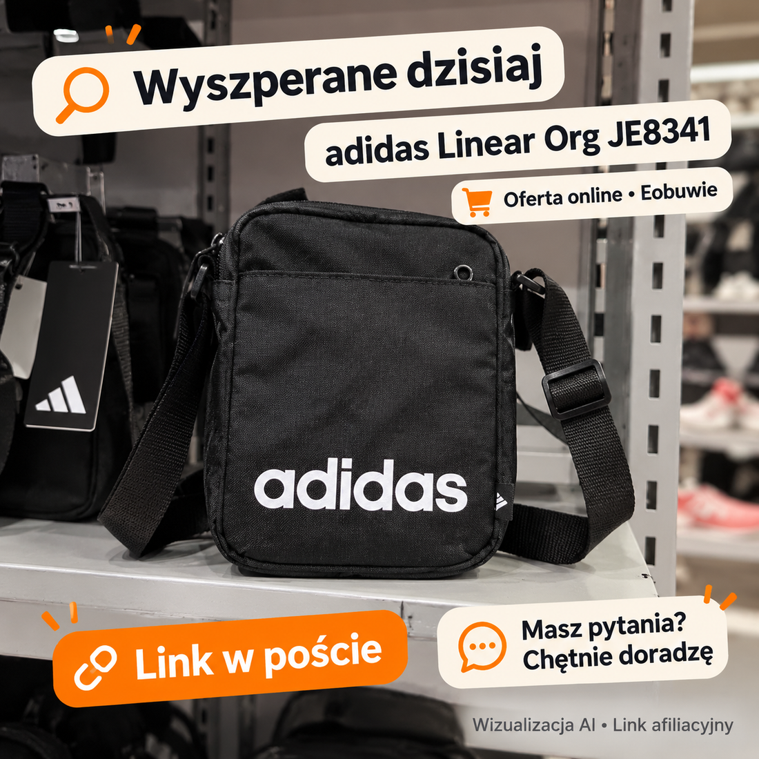 Saszetka adidas Linear Org JE8341 — Eobuwie