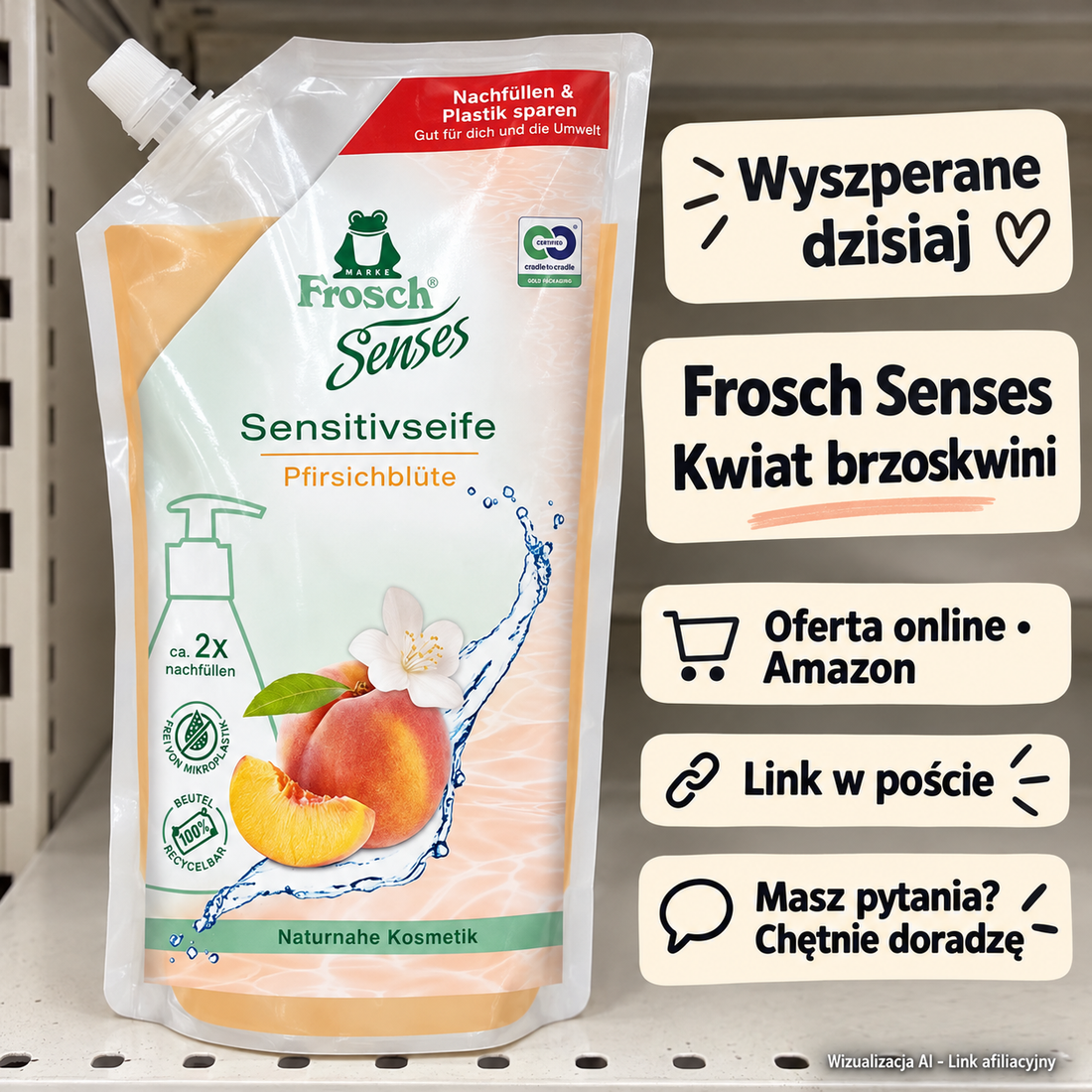 Frosch Senses Kwiat brzoskwini — Amazon