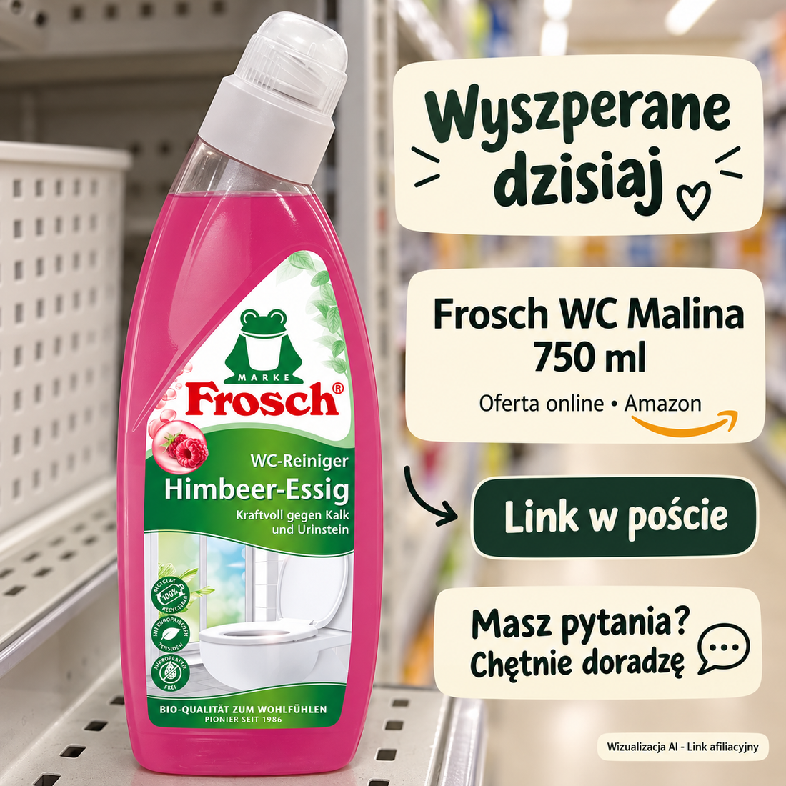 Frosch WC Malina 750 ml — Amazon