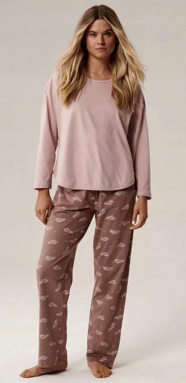 Atlantic bawełniana piżama damska Długa, model Nlp 501 *M* ros/rozc1