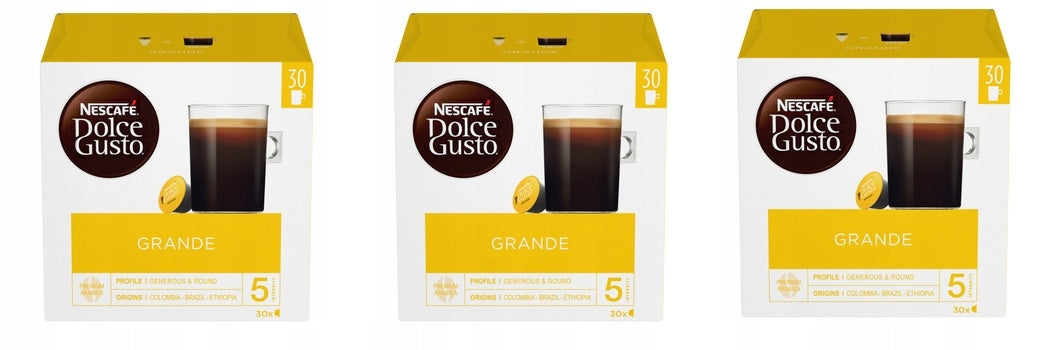 3x 16KAP Nescafé Dolce Gusto Grande Kawa w kapsułkach 136g Karton
