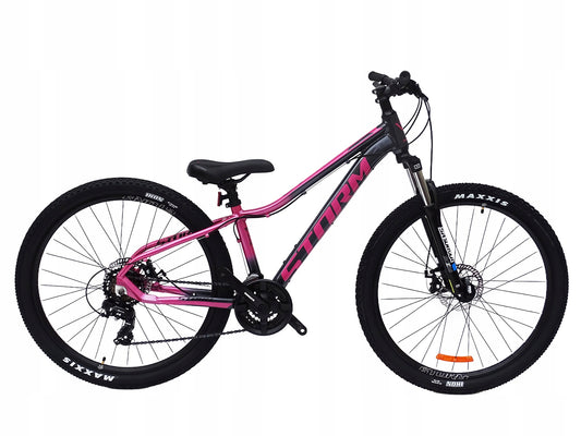 Rower 27,5 1.0 Storm Shark Górski Mtb Aluminiowy 13,5'' Grafitowo-malinowy