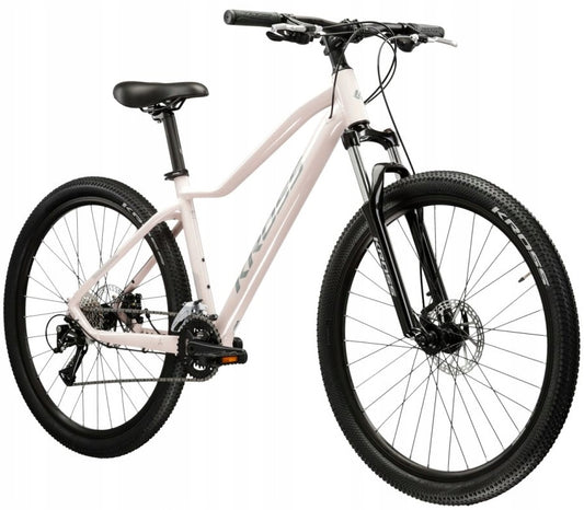 Rower Górski Damski Kross Lea 3.0 koło 27,5" roz. Xs 14'' różowy szary Mtb