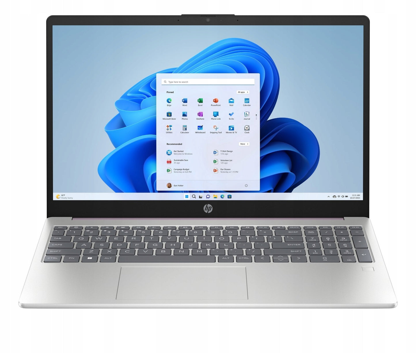 Laptop Hp 15-fd N100 16GB Ufs 128GB Intel Uhd 15,6" Hd Win 11 Fioletowy