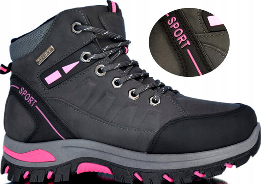 Śliczne Ciepłe Trapery Buty Zimowe Ocieplane Śniegowce Sportowe Original