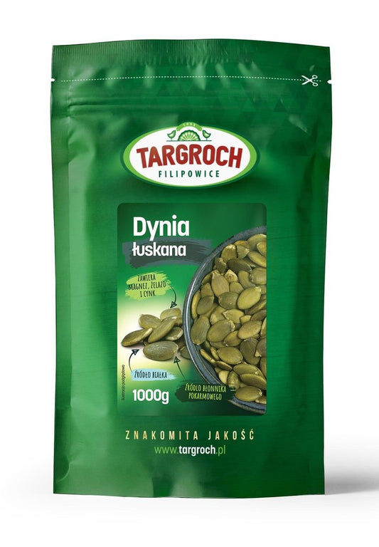 Pestki Dyni łuskane 1kg Targroch Polskie cynk