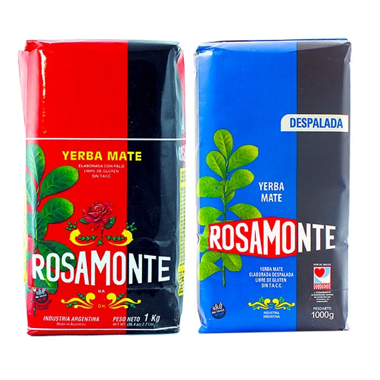 Zestaw Yerba Mate Rosamonte Elaborada 1kg Despalada 1kg 2kg