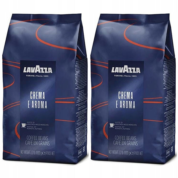 2 Oryginalne Kawy Ziarniste Lavazza Crema E Aroma Blue Arabica Italia 2KG