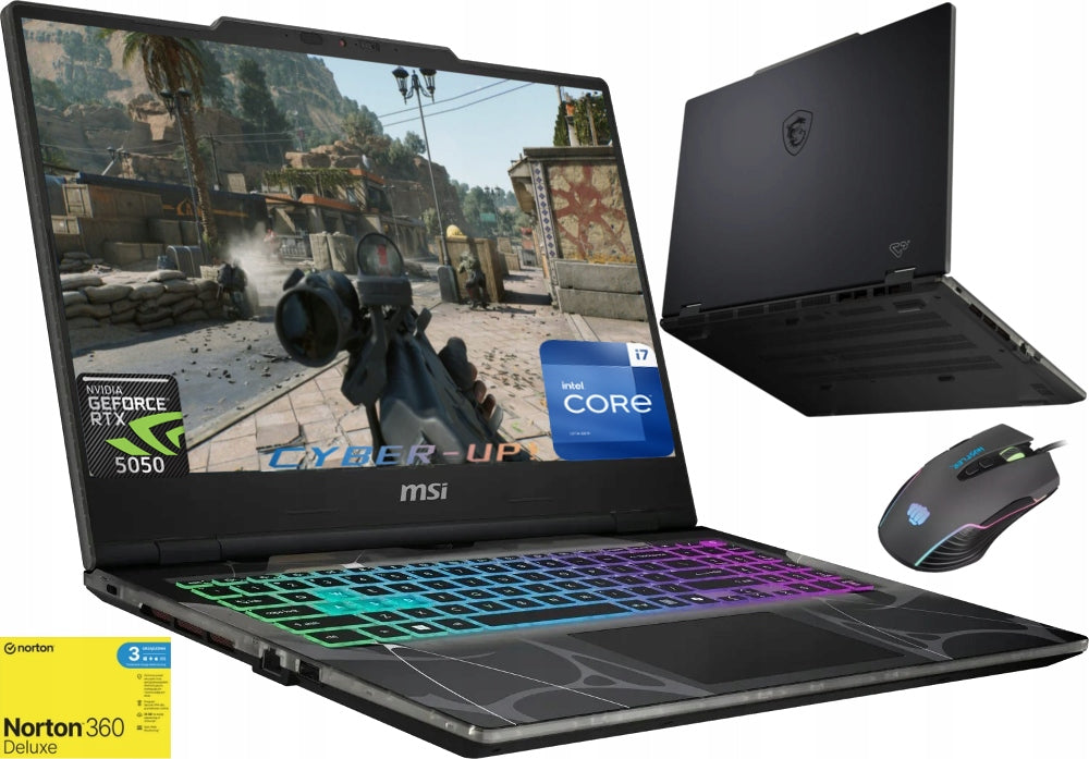 Gamer Msi Cyborg 15 B13 i7-13620H RTX5050 2TB 64GB 144Hz WIN11 Pro