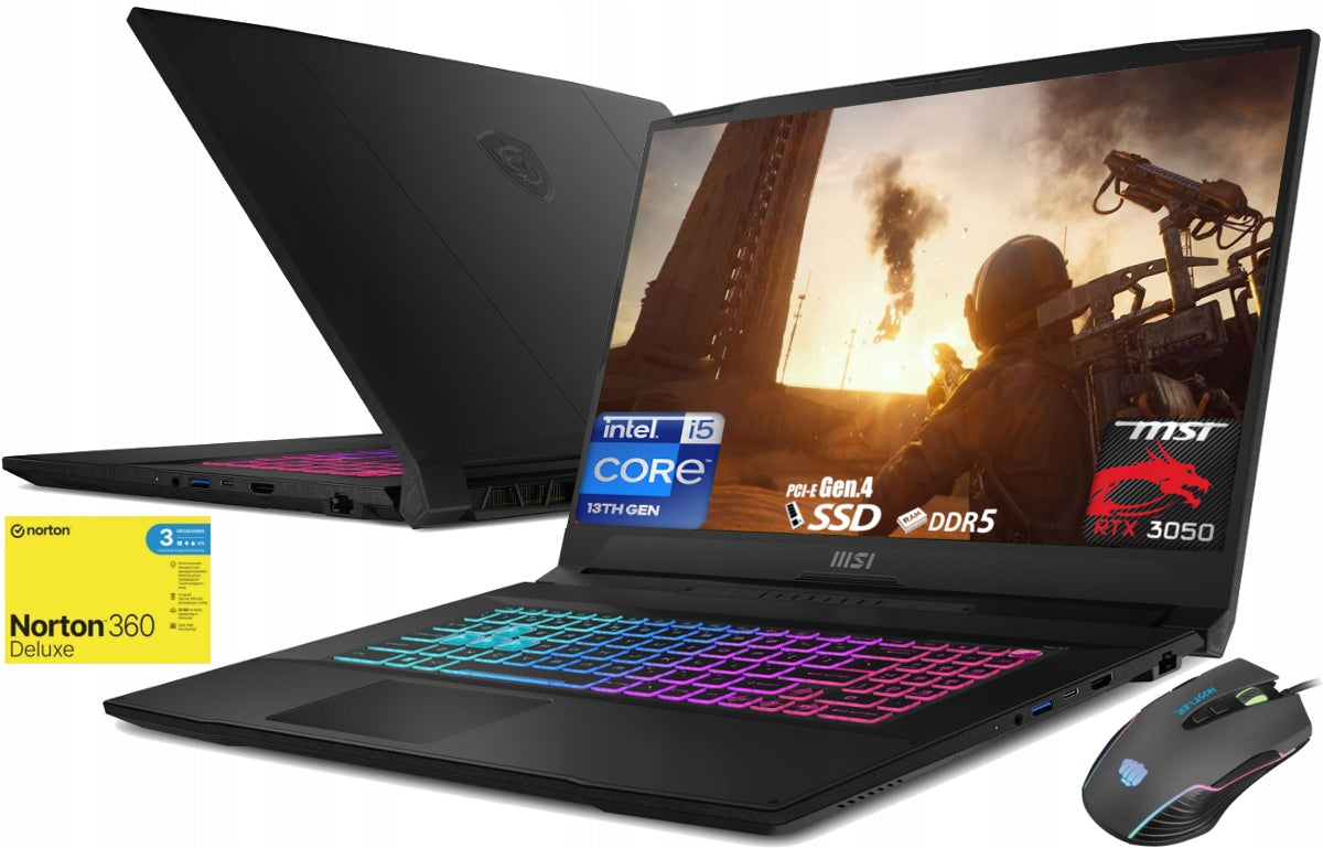 Gamer Msi Katana 17 B13U i5-13420H RTX3050 1TB 64GB Ips 144Hz WIN11