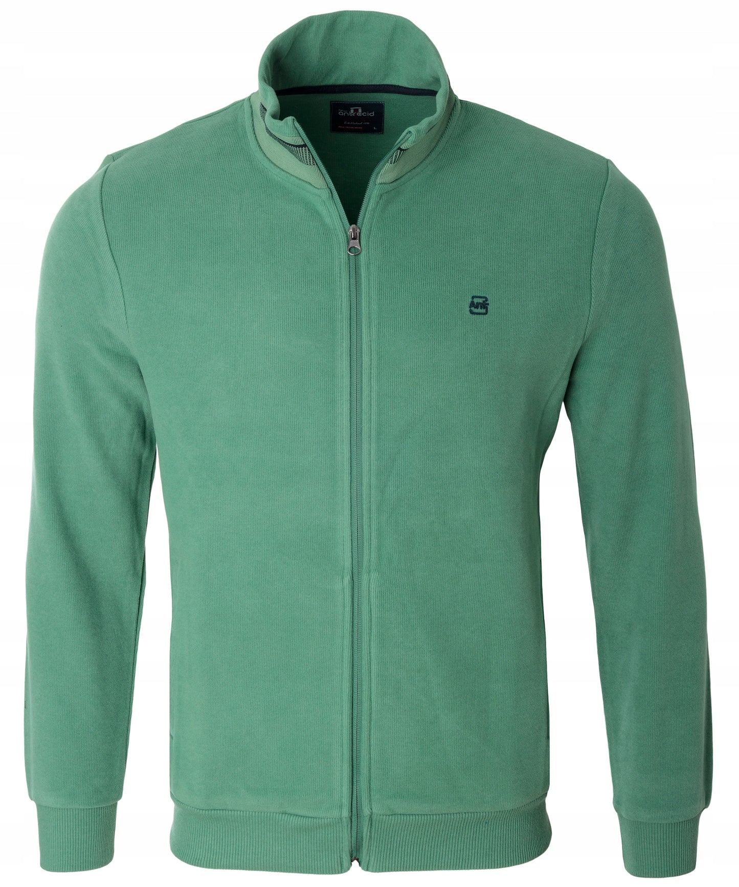 Bluza Męska Rozpinana Kurtka Zamek Zielona Z Kieszenie Turecka Jesienna XL