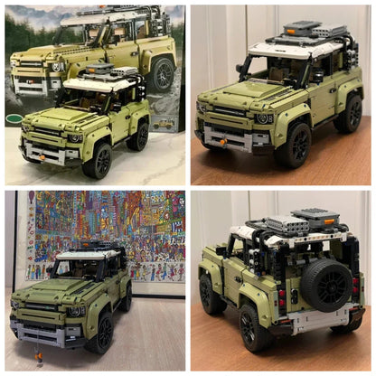 Technical Rover Defender Collector's Building Blocks Set,Classic Off Road Car Model,Ideas Gifts for Dirt Bike Enthusiasts - AliExpress