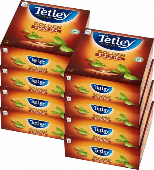 Herbata Expresowa Tetley Golden Black 100 szt Torebki x8
