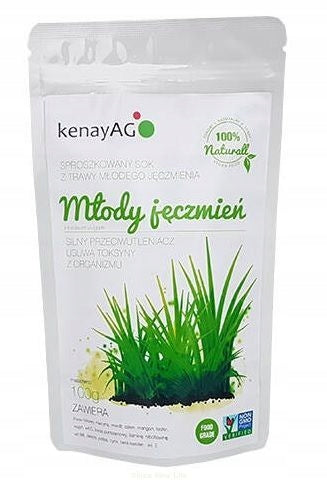 Kenay Trawa z młodego jęczmienia Bio sproszkowany sok 200 g