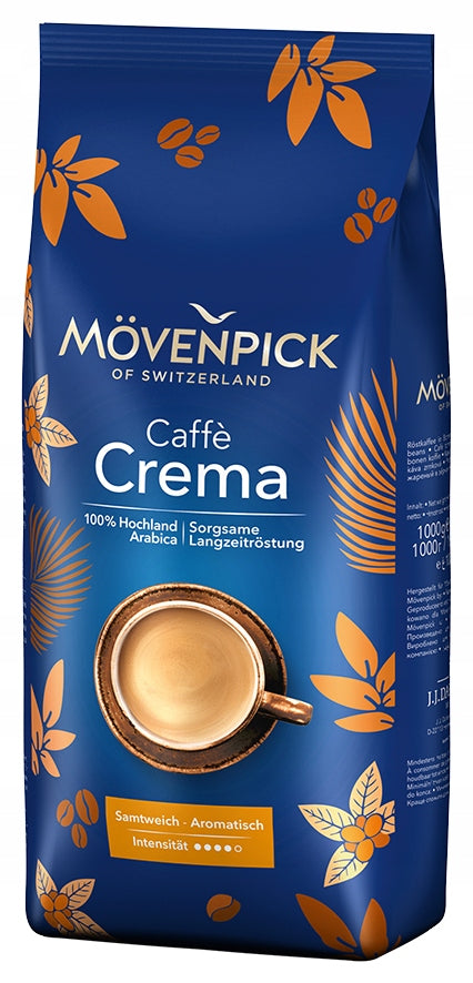 Movenpick Caffe Crema kawa ziarnista arabica intensywna 1kg x 2