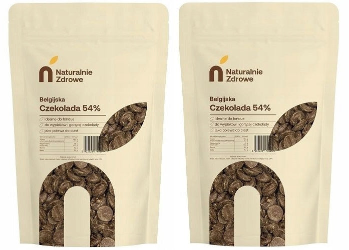Czekolada Belgijska Do Fontann Fondue 54% Kulki 1kg (2x500g)