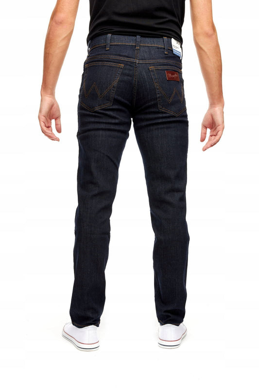 Męskie jeansy zwężane Wrangler Texas Slim Dark Rinse W12SP690A 33/32